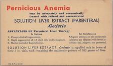 Advertising Postcard Pernicious Anemia Lederle Liver Extract  picture