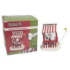 PEANUTS Dept. 56 2016 SNOOPY'S COCOA STAND CHRISTMAS VILLAGE CHARLIE BROWN BOX picture