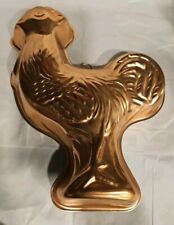 Copper Tin Rooster Cake Pan Jello Mold Wall Kitchen Art 3 5 Cups picture