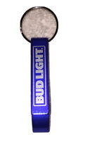 Bud Light Bottle Opener Keychain Ring Blue With White Lettering Alcohol New picture
