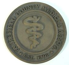 Fairfield County Medical Assoc. Est. 1792 Bronze Commemorative Medallion picture