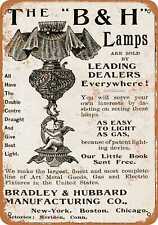 Metal Sign - 1894 Bradley & Hubbard Lamps -- Vintage Look picture