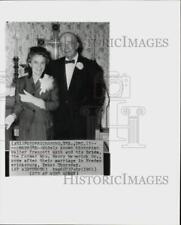 1961 Press Photo Walter Webb and wife after their wedding in Fredericksburg picture