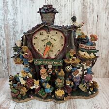 Boyds Bears Danbury Mint Farmers Market Collector Apple Shaped Clock Retired  picture