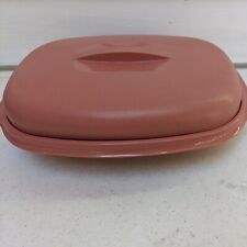 Vintage Tupperware Microwave Rice/Vegetable Steamer Dusty Rose #1273-6  6 Cups picture
