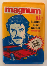 1983 Donurss Magnum P.I. Cards, 1 Unopened Sealed Wax PACK From Wax Box, 8 Cards picture