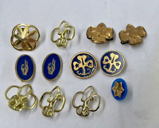 Vintage Girl Scout Honor Star Trefoil GSA Pin Lot picture