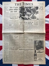 1969 Newspaper UK Trade Unions Contraceptive Pill Lord Harlech Marries picture