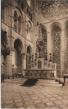 Postcard Laon. Cathedral. the main altar. circa 1917, used, good picture
