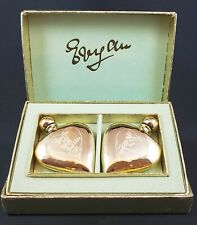 Evyan Two Golden Hearts Perfume Set in Box White Shoulders & Most Precious RARE picture
