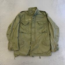 US Military Field Coat Size Medium Regular Sateen OG 107 Green 1970s *READ picture