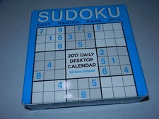 new sudoku 2017 daily Desktop Calendar '17 day desk top calender TF publishing picture