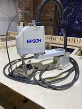 Epson G3-351S-UL Robot, 350mm arm with RC180 Controller, all cables, vacuum lift picture