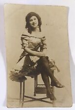 Mary Wells Vaudeville Actress RPPC Real Photo Postcard Wine Women & Song Co. VTG picture