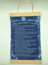 My Brother's Law,Canvas Wall Print, 8x12,Dark Blue Background picture