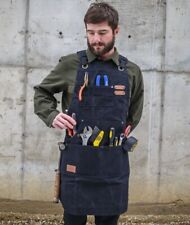 WHITEDUCK Men Apron 24oz Waxed Canvas Work Apron Scratch, Stain, Water Resistant picture