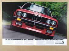 1986 BMW E30 325es vintage print Ad picture