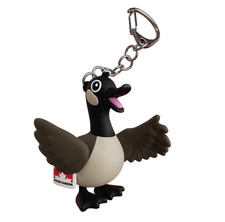 Petro-Canada Canada Goose Mascot Keychain Promotional PVC Rubber New Sealed NOS picture