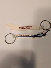 2X Braniff International Airlines KeyChain Collectible USA 1970 American Plane picture