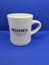Insomnia Coffee Co. 12 oz Diner Mug Minimalist Logo Cannon Beach White PNW Cup picture