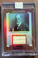 Sigmund Freud Portrait Card 2025 Eternal Revelation #/D 52/99 Cut Relic Patch picture