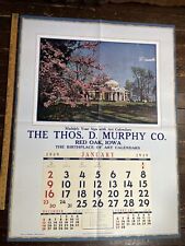 1949 Salesman Copy Calendar Monticello Home Of Jefferson Series 49R3 RARE VTG picture