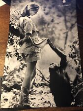 Apple Think Different Jane Goodall Poster 11”x17” Chimpanzee NEW picture