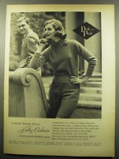 1959 Peck and Peck Fashion Ad - Women notice it's a Hadley Cashmere picture