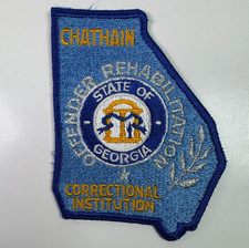 Chathain Correctional Institution Georgia Error Misspelled Chatham Patch P4 picture