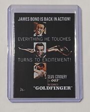 James Bond Limited Edition Artist Signed “Goldfinger” Trading Card 1/10 picture