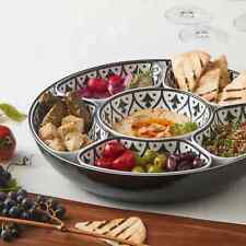 7-piece Melamine Lazy Susan with Cover Black picture