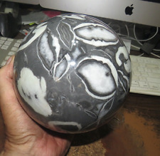 9.6LB Natural Shell Thousand Eye Stone Jasper Quartz Crystal Ball Reiki Healing picture