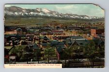 Colorado Springs CO-Colorado, General View Of Colorado Springs Vintage Postcard picture