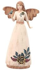 Pavilion Gift Company Simple Spirits 41014 Angel Figurine Holding Bird, 6  picture