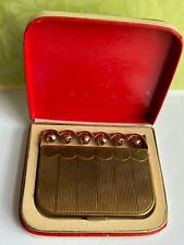 vtg Coty New York Sleigh Jingle Bells mirror Makeup COMPACT purse Powder Rouge picture
