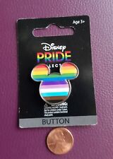 Disney Pride Collection Micky Mouse Head Button Pin NEW LBGTQ picture