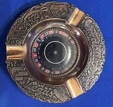 Vintage Fabulous Las Vegas Roulette Souvenir Ashtray In Original Box & Works picture