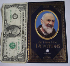 Vtg used Patron St Saint Padre Pio Pio's Devotions relic prayer book booklet picture