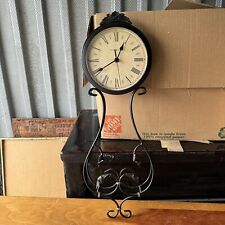 Howard Miller Paulina 625-296 Wall Clock Wrought Iron Leaves No Pendulum picture