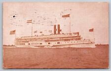 eStampsNet - RPPC Providence, Fall River Line Steamer 1906 Postcard picture