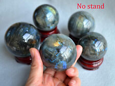 50-70mm Natural Rainbow Labradorite Sphere Quartz Healing Crystal Ball Gemstone picture