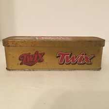 EMPTY Mars Twix Mini's Candy Collectors Tin Hinged Lid With Some Wear picture