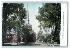 1918 St. Michael's Church And Rectory Exeter New Hampshire NH Antique Postcard picture