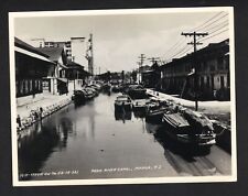 1938 Vintage Photo U. S. Army Corps Official Photograph Pasig River Canal Manila picture