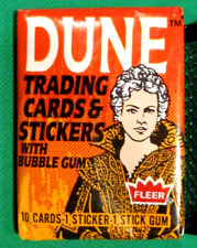 Vintage 1984 Dune the Movie Trading Card Pack Fleer 10 cards 1 sticker per pack picture