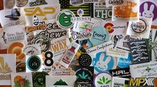 LOT OF 25 RANDOM Cannabis 420 Marijuana Dispensary DECALS STICKERS AZ NV CA CO  picture