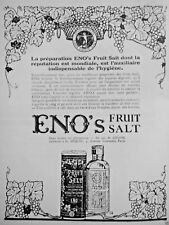 1922 ENO'S FRUIT SALT HYGIENE ESSENTIAL PRESS ADVERTISEMENT - ENOS picture