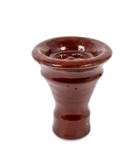Egyptian Clay Head Bowl Hookah Pipe Unglazed Hand Made Natural Compatible Bowl picture