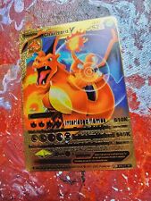 Pokemon Card | Charizard V | Gold Metallic Holo | Glurak  picture