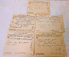 Lot of 5 1930s Narcotic Prescriptions,3 Morphine Sulfate 1 Codeine & HJ Pentapan picture